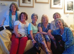 Hilda, Hilary, Shirley, Pat, Gill and Jane