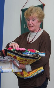 Hazel Brown shows off some of our Rag Dolls' beautiful work