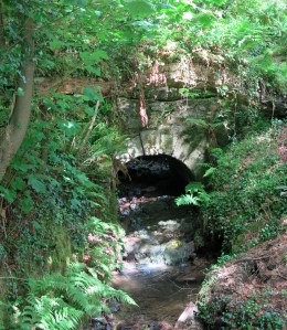 Dappled sun on Seymour Tremenheere's bridge (which bears his intitials and the date 1849).