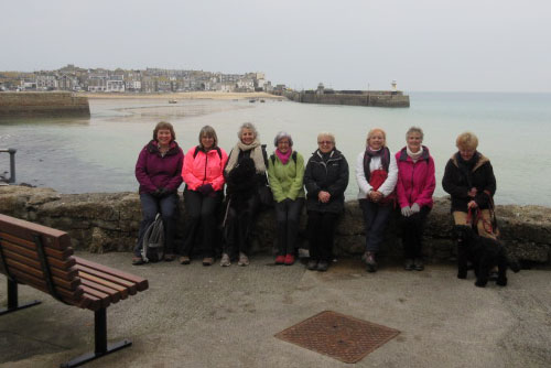Julie, Mary, Jane, Shirley, Val, Pat, Liz and Hazel,  along with doggie guests Ruby and Norman
