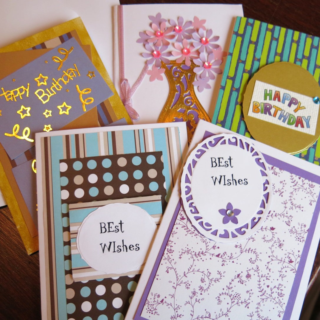 A sampling of the beautiful cards we made