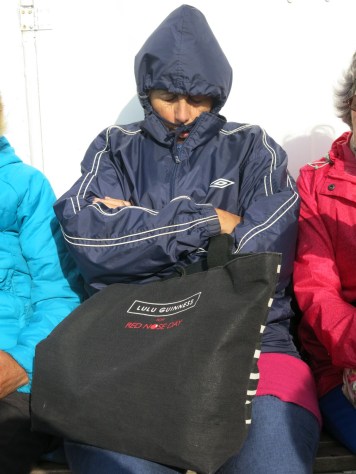 The trip back home was a little chilly!