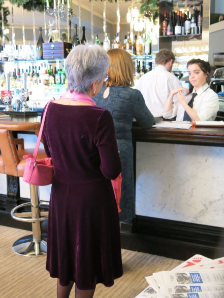 There's always a queue at the bar when the WI goes out for a meal!